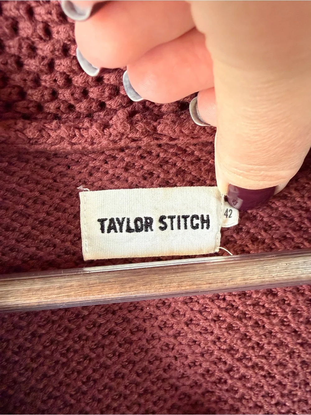 Taylor Stitch Crawford Cardigan 100% Organic Cotton